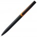 Ручка шариковая Pin Fashion, черно-оранжевый металлик