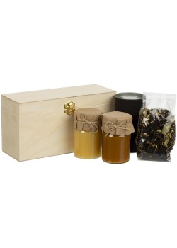 Набор с чаем и медом Right Bees, черный