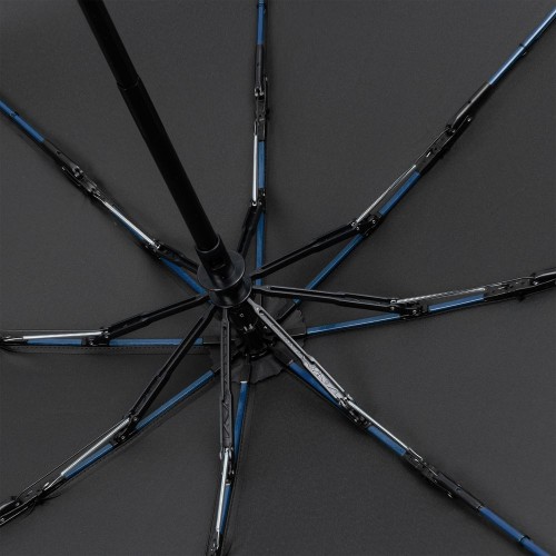 Зонт складной AOC Mini с цветными спицами ver.2, синий