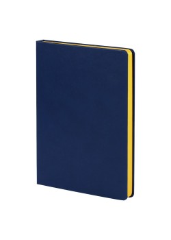 Ежедневник Blues недатированный, синий с желтым