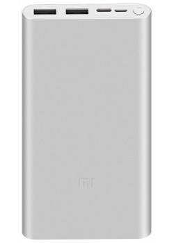 Внешний аккумулятор Mi Power Bank 3, 10000 мАч, серебристый