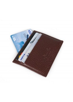 Футляр для кредитных карт, коричневый