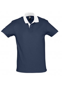 Рубашка поло Prince 190, темно-синяя с белым