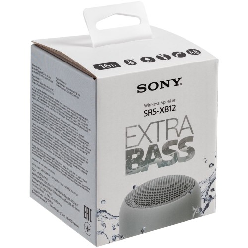 Беспроводная колонка Sony SRS-XB12, серая
