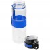 Бутылка для воды Fata Morgana, прозрачная с синим