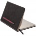 Блокнот Magnet Chrome с ручкой, черно-розовый