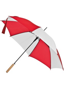 Зонт-трость Milkshake, белый с красным