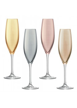 Набор бокалов для шампанского Polka Flute, металлик