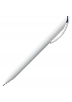 Ручка шариковая Prodir DS3 TMM-X, белая с темно-синим