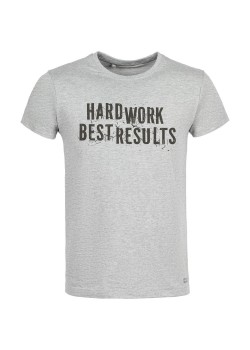 Футболка Hard Work. Best Results, серый меланж