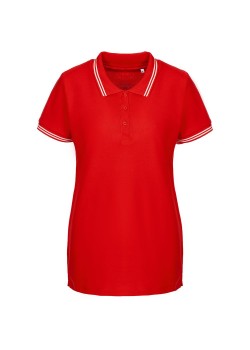 Рубашка поло женская Virma Stripes Lady, красная
