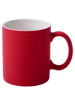 Кружка Sippy c покрытием софт-тач, ярко-красная