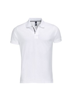 Рубашка поло мужская PATRIOT 200, белая с черным