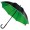 Зонт-трость Downtown, черный с зеленым