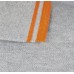 Рубашка поло мужская PASADENA MEN 200 с контрастной отделкой, серый меланж c оранжевым