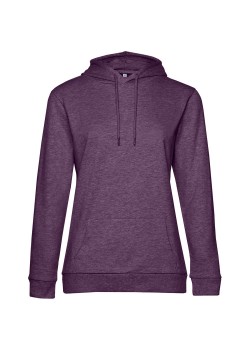 Толстовка с капюшоном женская Hoodie, фиолетовый меланж