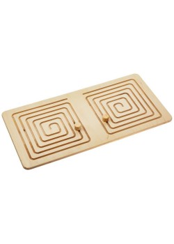 Межполушарная доска Wood Games, квадратная спираль