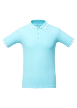 Рубашка поло Virma Stripes, светло-бирюзовая