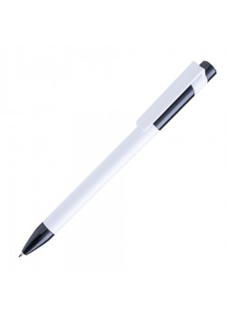 Ручка шариковая MAVA, белый, черный
