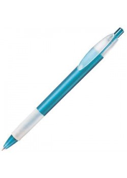 Ручка шариковая с грипом X-1 FROST GRIP, голубой, белый
