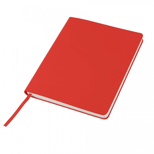 Бизнес-блокнот 'Cubi', 150*180 мм, красный, кремовый форзац, мягкая обложка, в линейку