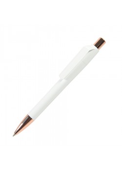 Ручка шариковая MOOD ROSE, белый, золотистый
