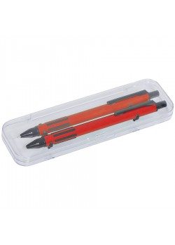 Набор FUTURE, ручка и карандаш в футляре, красный