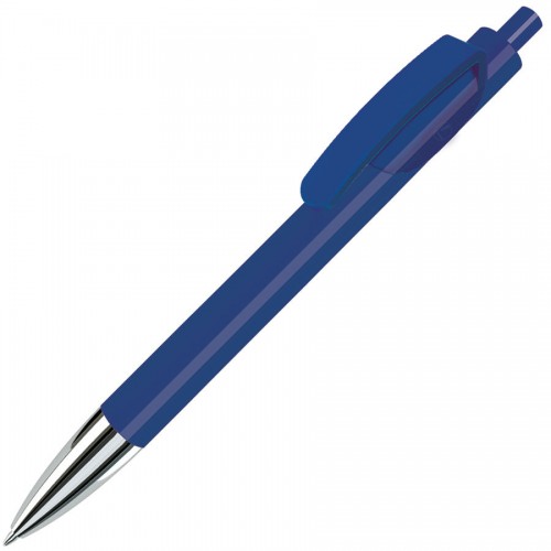 Ручка шариковая TRIS CHROME, синий, серебристый