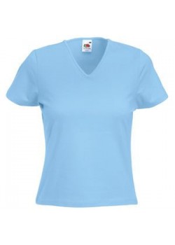 Футболка женская LADY FIT V-NECK T 210, голубой