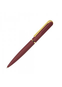 Ручка шариковая FARO, покрытие soft touch, бордовый, золотистый
