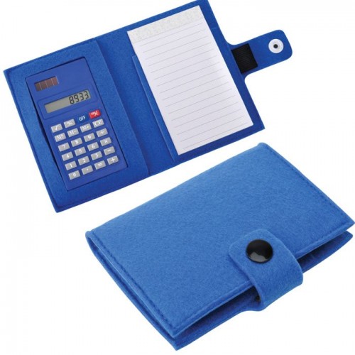 Блокнот с калькулятором 'Soft', синий