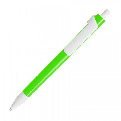 Ручка шариковая FORTE NEON, зеленый, белый