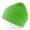 Шапка OAK рельефной вязки, с отворотом, из пряжи Polylana®, зеленое яблоко