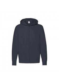 Толстовка мужская LIGHTWEIGHT HOODED SWEAT JACKET 240, темно-синий