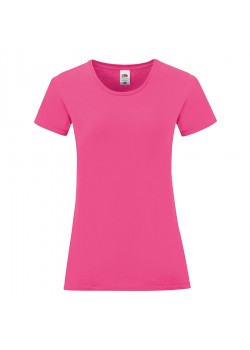 Футболка женская LADIES ICONIC 150, ярко-розовый