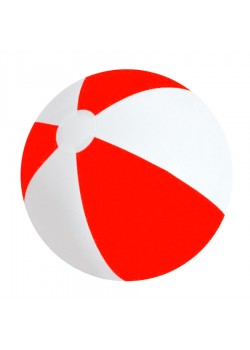 Мяч надувной 'ЗЕБРА' 45 см, красный, белый