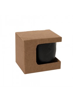 Коробка для кружки 13627, размер 12,3х10,0х10,8 см, микрогофрокартон, коричневый