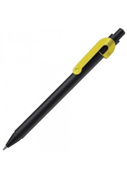 Ручка шариковая SNAKE, желтый, черный