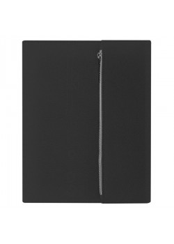 Папка А4  'PATRIX'  с блокнотом и карманом  на молнии, черная, полиэстер 600D, черный