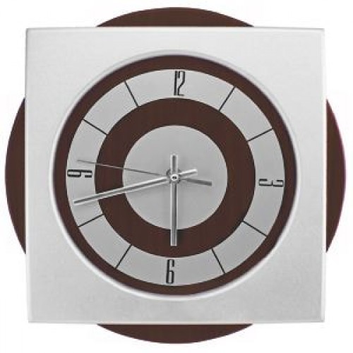 Часы настенные 'Интервал', коричневый, белый