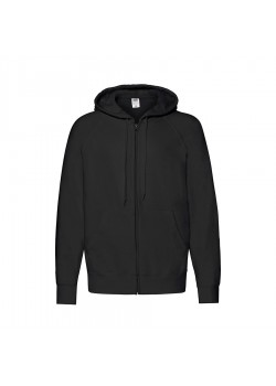 Толстовка мужская LIGHTWEIGHT HOODED SWEAT JACKET 240, черный
