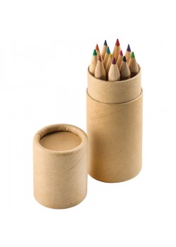 Набор цветных карандашей (12шт) 'Игра цвета' в футляре, коричневый