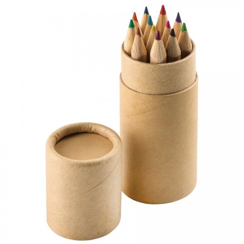 Набор цветных карандашей (12шт) 'Игра цвета' в футляре, коричневый