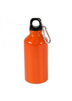 Бутылка для воды с карабином MENTO, 400мл, оранжевый