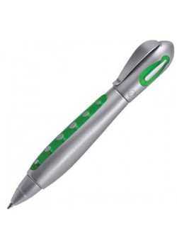 GALAXY, ручка шариковая, зеленый, серебристый