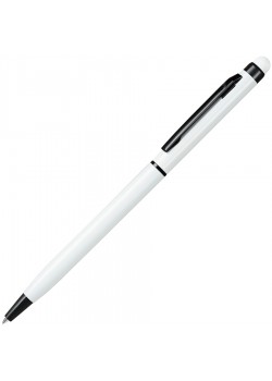 Ручка шариковая со стилусом TOUCHWRITER BLACK, глянцевый корпус, белый