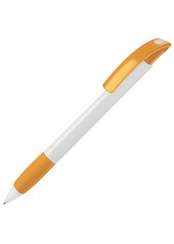 Ручка шариковая с грипом NOVE, белый, желтый