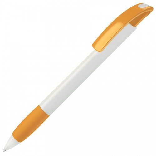Ручка шариковая с грипом NOVE, белый, желтый
