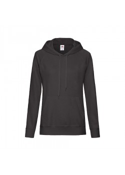 Толстовка женская LIGHTWEIGHT HOODED SWEAT 240, черный