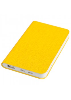 Универсальный аккумулятор 'Provence' (4000mAh),желтый, 7,5х12,1х1,1см, искусственная кожа,пл